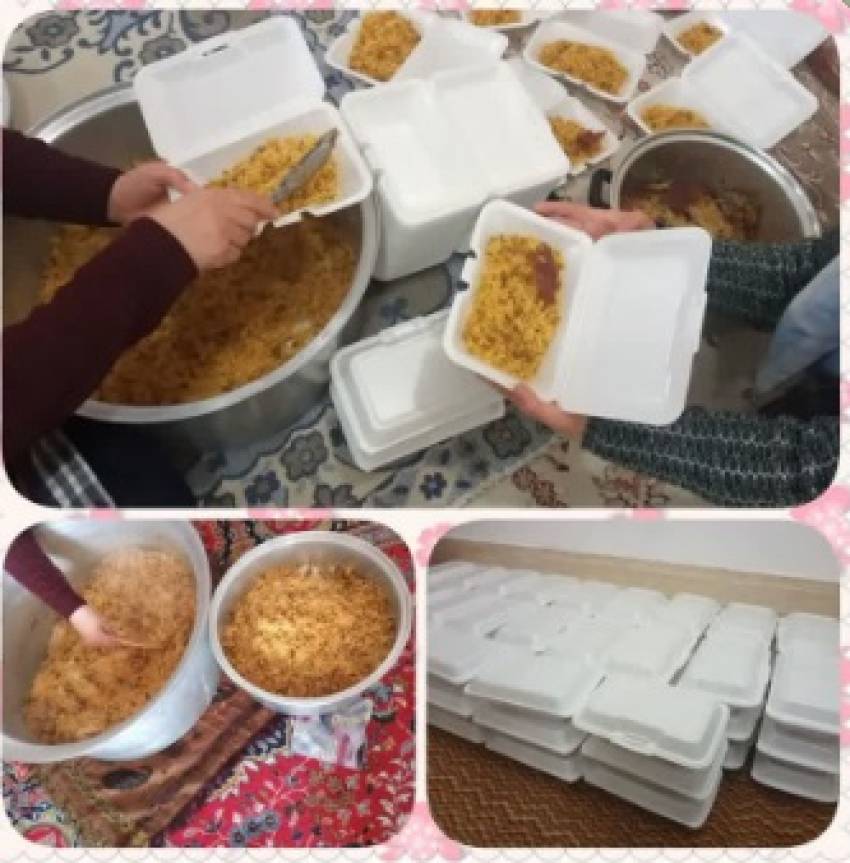 کمک مومنانه و توزیع غذا